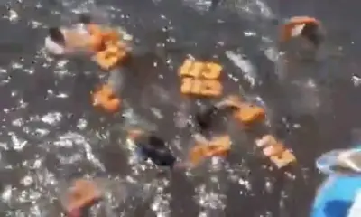 Lancha naufraga e passageiros são resgatados por embarcação no interior do Amazonas
