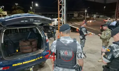 Ação integrada termina com prisão de cruzeirense transportando droga em pneus na BR-364