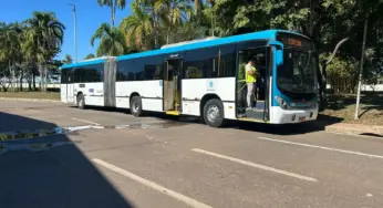 Com viaduto em andamento, RBTrans testa trajeto alternativo para ônibus