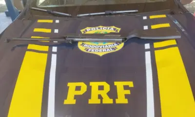 PRF apreende arma artesanal durante fiscalização na BR-364