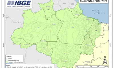IBGE ignora o Acre em mapa oficial da Amazônia Legal