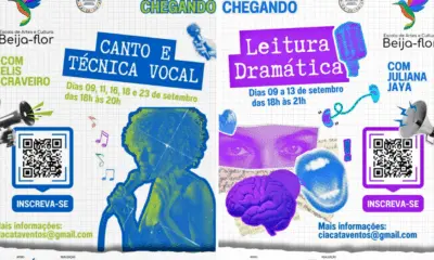 Escola de Artes e Cultura Beija-flor abre mais de 100 vagas em oficinas