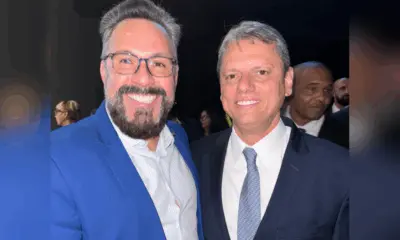 Alan Rick encontra Tarcisio de Freitas em evento do Republicanos