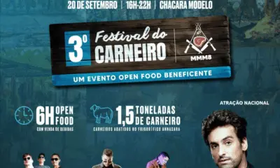 3ª edição do Festival do Carneiro será realizada em setembro na Chácara Modelo