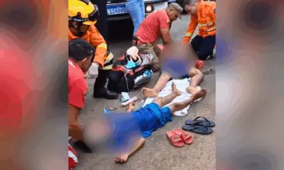 Acidente deixa duas crianças feridas em Cruzeiro do Sul