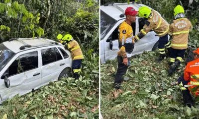 No Acre, carro capota e motorista escapa com ferimentos leves
