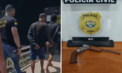 Assaltantes são presos em flagrante no centro de Tarauacá