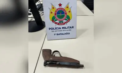 PM apreende arma de fabricação caseira no Nova Esperança