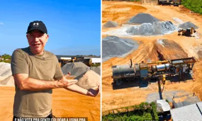 Gerlen anuncia retomada do funcionamento da usina de asfalto em Sena Madureira