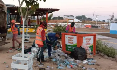 Prefeitura já recolheu mais de 20 toneladas  de lixo no Festival da Farinha