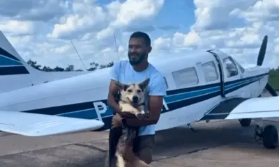 Cão tenta seguir dono em viagem de avião e gera comoção no Acre
