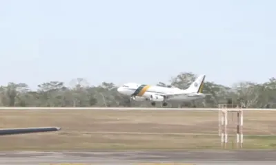 ac24horas acompanha chegada do avião de Lula ao Acre