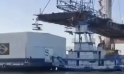 Rebocador colide com ponte em construção para a COP 30 em Belém; comandante foge