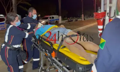 Motociclista é arremessado contra palmeira na Amadeo Barbosa