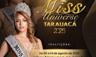 Inscrições abertas para o Miss Tarauacá Universe 2025