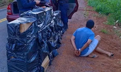 Motorista é preso com 650 maços de cigarros contrabandeados