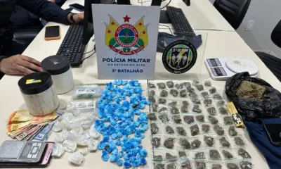 Drogas e materiais de tráfico são apreendidos no Montanhês