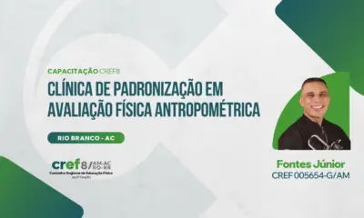 Rio Branco sediará seminário com clínica de padronização em avaliação antropométrica