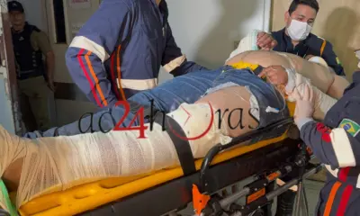 Motociclista sofre fraturas ao atingir bezerro na rodovia AC-40, em Rio Branco