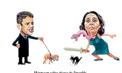 Não é só a caneta, mas a língua também