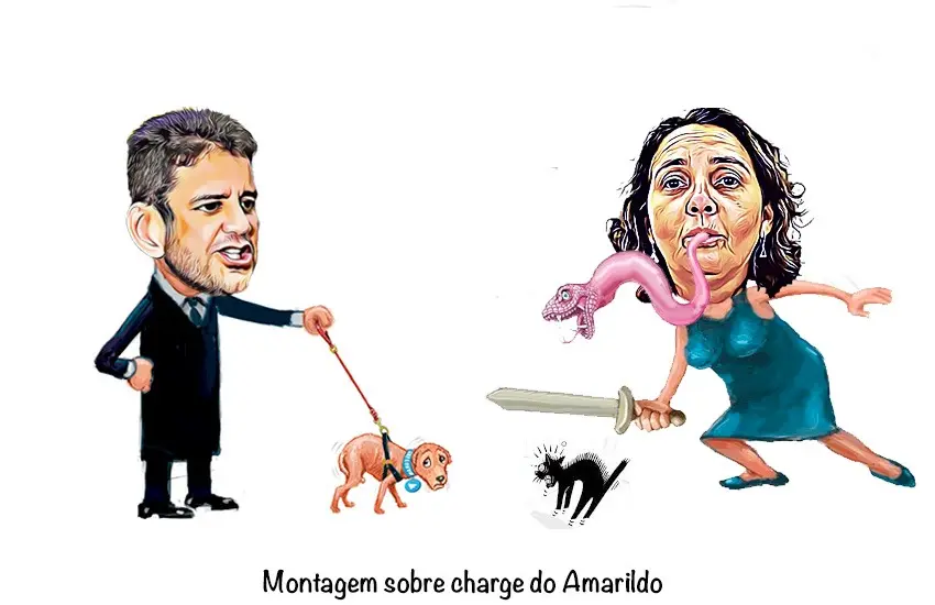 Não é só a caneta, mas a língua também