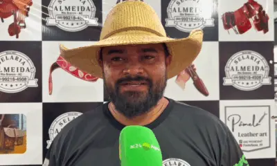 Empresa acreana apresenta processo artesanal do couro na Expoacre