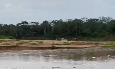 Baixo nível da água afeta rios Juruá e Amônia, em Marechal Thaumaturgo