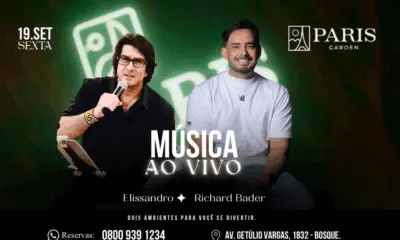Paris Garden recebe Elissandro e Richard Bader em noite de música ao vivo