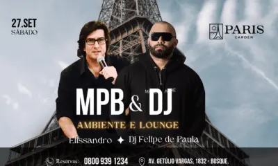 Paris Garden promove noite especial com MPB e DJ neste sábado
