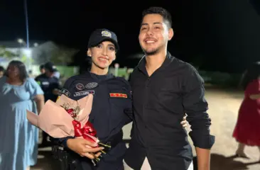 PM é surpreendida com pedido de namoro em solenidade no Acre