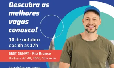 SEST SENAT promove Feira Emprega Transporte em Rio Branco no dia 10 de outubro