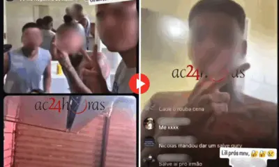Adolescentes fazem transmissão ao vivo dentro do Centro Socioeducativo em Rio Branco