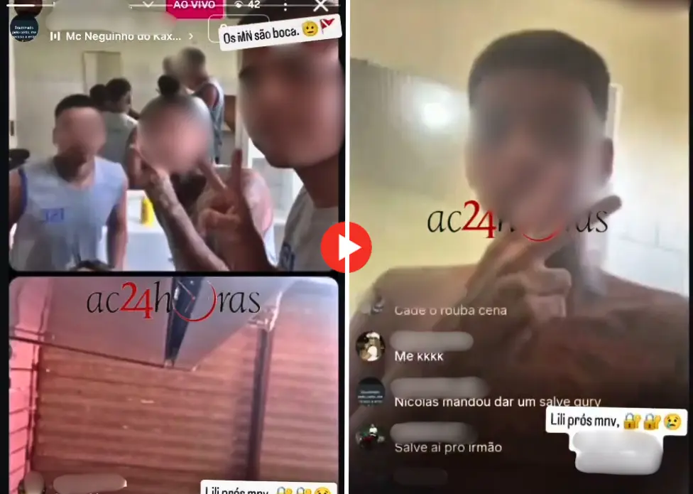 Adolescentes fazem transmissão ao vivo dentro do Centro Socioeducativo em Rio Branco