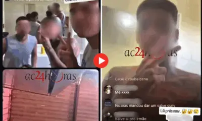Adolescentes fazem transmissão ao vivo dentro do Centro Socioeducativo