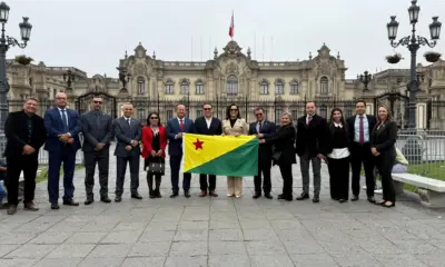 Mailza e Gonzaga encontram presidente do Peru para tratar de construção de ferrovia e rodovia