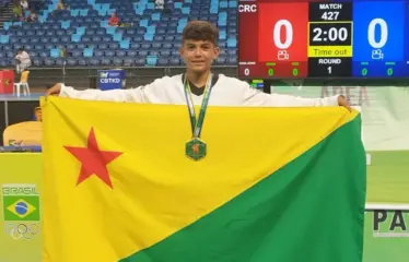 Acreano Bryan Azevedo disputa Presidents Cup de Taekwondo no Peru