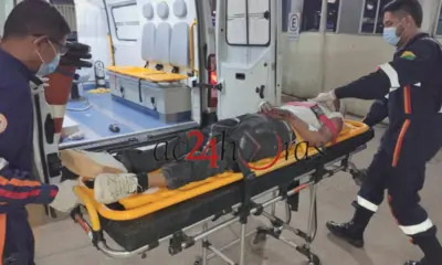 Pedestre e motociclista ficam feridos após acidente em Rio Branco