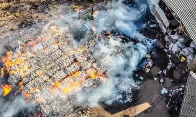 Incêndio atinge fábrica de papelão e prejuízo supera R$ 100 mil