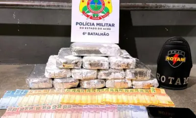 Em Cruzeiro do Sul, PM encontra 15 quilos de cocaína em freezer