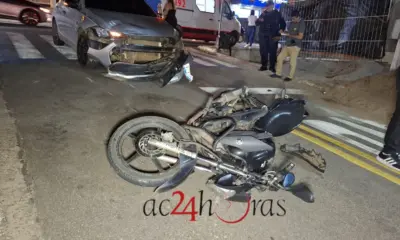 Motoboy sofre fraturas graves em acidente no bairro Ivete Vargas