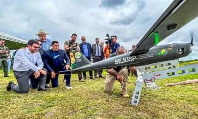 Gladson lança primeira aeronave não tripulada de força pública estadual no Brasil
