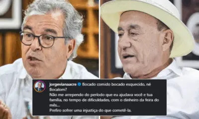 JV rebate Bocalom e relembra época de dificuldades: “ajudava você e tua família”