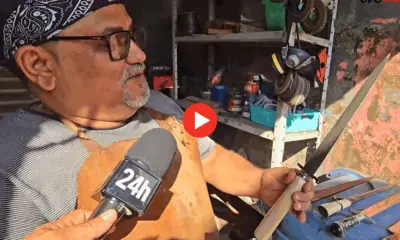 Professor acreano transforma paixão por Geografia em arte e cria facas artesanais
