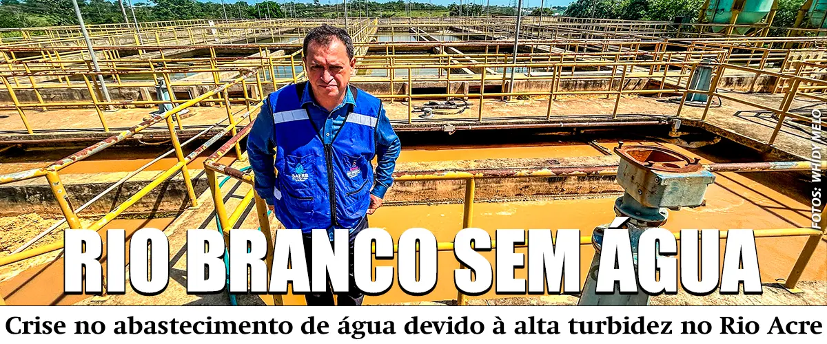 Rio Branco enfrenta crise no abastecimento de água devido à alta turbidez no Rio Acre