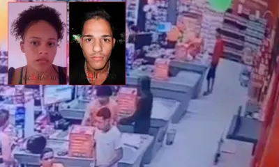 Trio armado invade supermercado e rouba R$ 4 mil em dinheiro e celulares