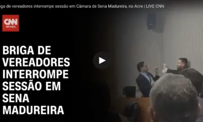 Troca de socos entre vereadores no AC repercute e vai parar na CNN Brasil