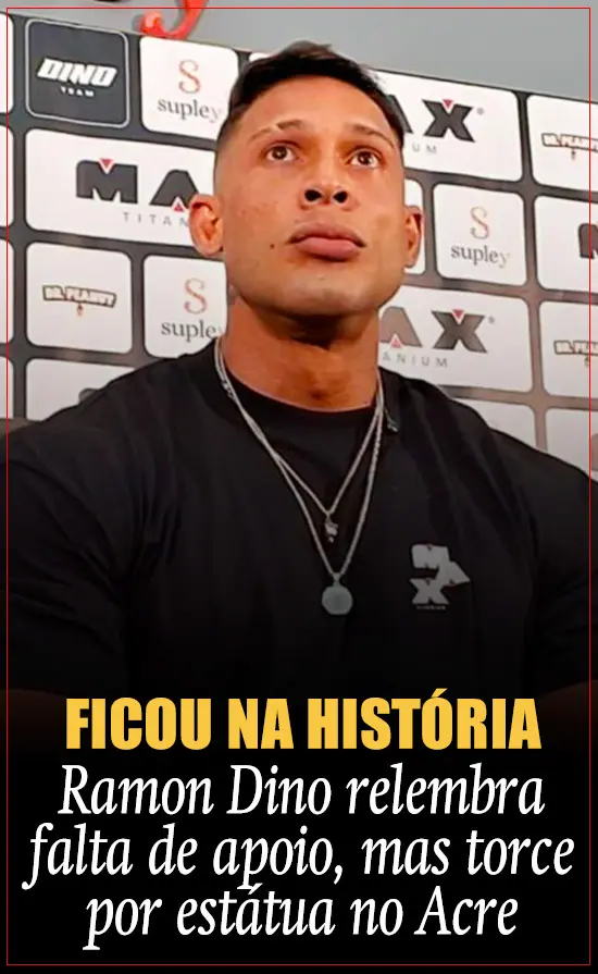Ramon Dino relembra falta de apoio, mas torce por estátua no Acre