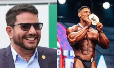 Gladson Cameli celebra conquista histórica de Ramon Dino no Olympia