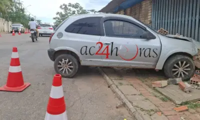 Condutor embriagado atinge moto e deixa dois feridos em Rio Branco