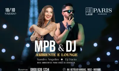 Paris Garden tem noite de MPB e DJ neste sábado em Rio Branco